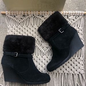 Bass Black Booties Size 9
